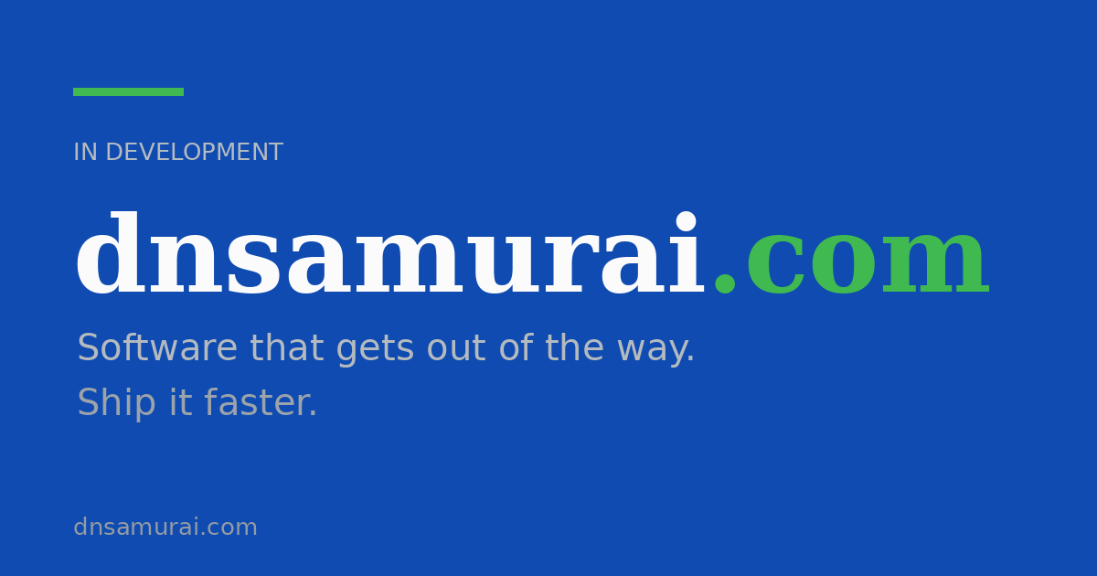 Link preview image for dnsamurai.com